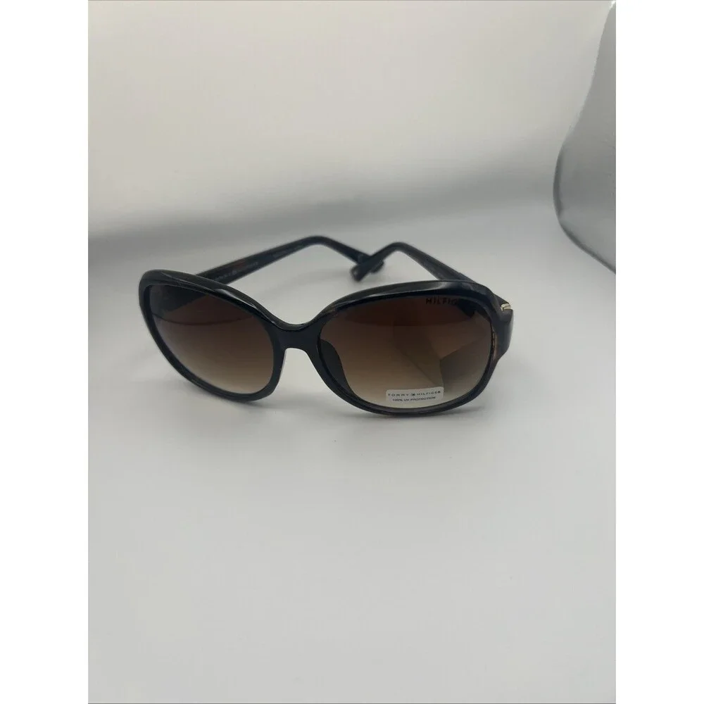 Tommy Hilfiger Hilfiger WP OL577 Oversized Oval Sunglasses Shiny Brown